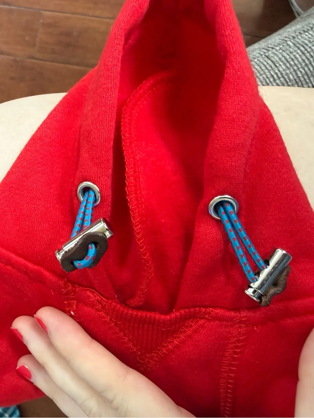 Reddy Red “LOVE” Dog Hoodie Sweatshirt, size XS